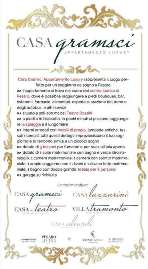 Casa Gramsci Luxury Apartment Pesaro Luaran gambar